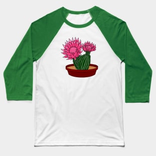 Christmas Cactus Baseball T-Shirt